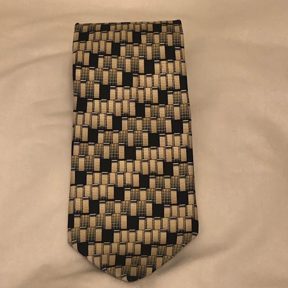 Smithsonian Institution Silk Tie; National Air & Space Museum; Y2K; Vintage